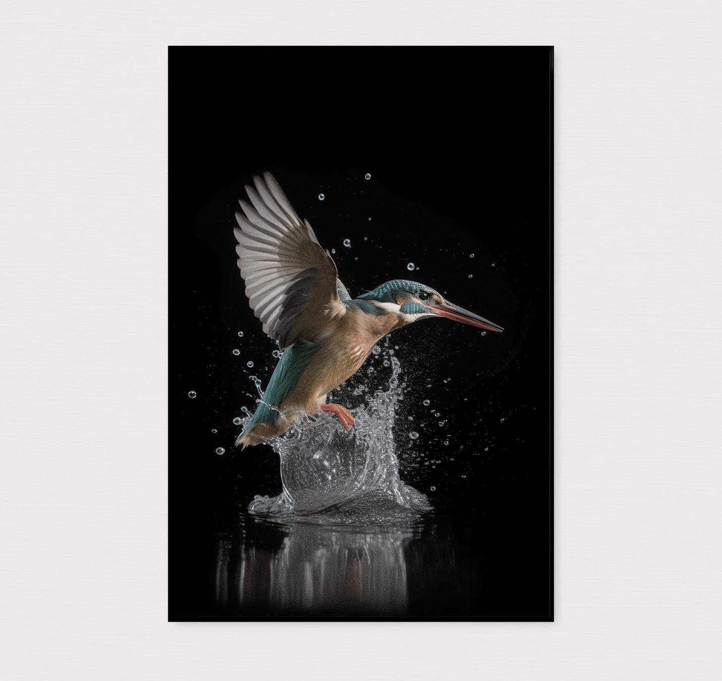 Ijsvogel 3 · Akoestisch paneel-Poster staand-House of Posters-House of Posters