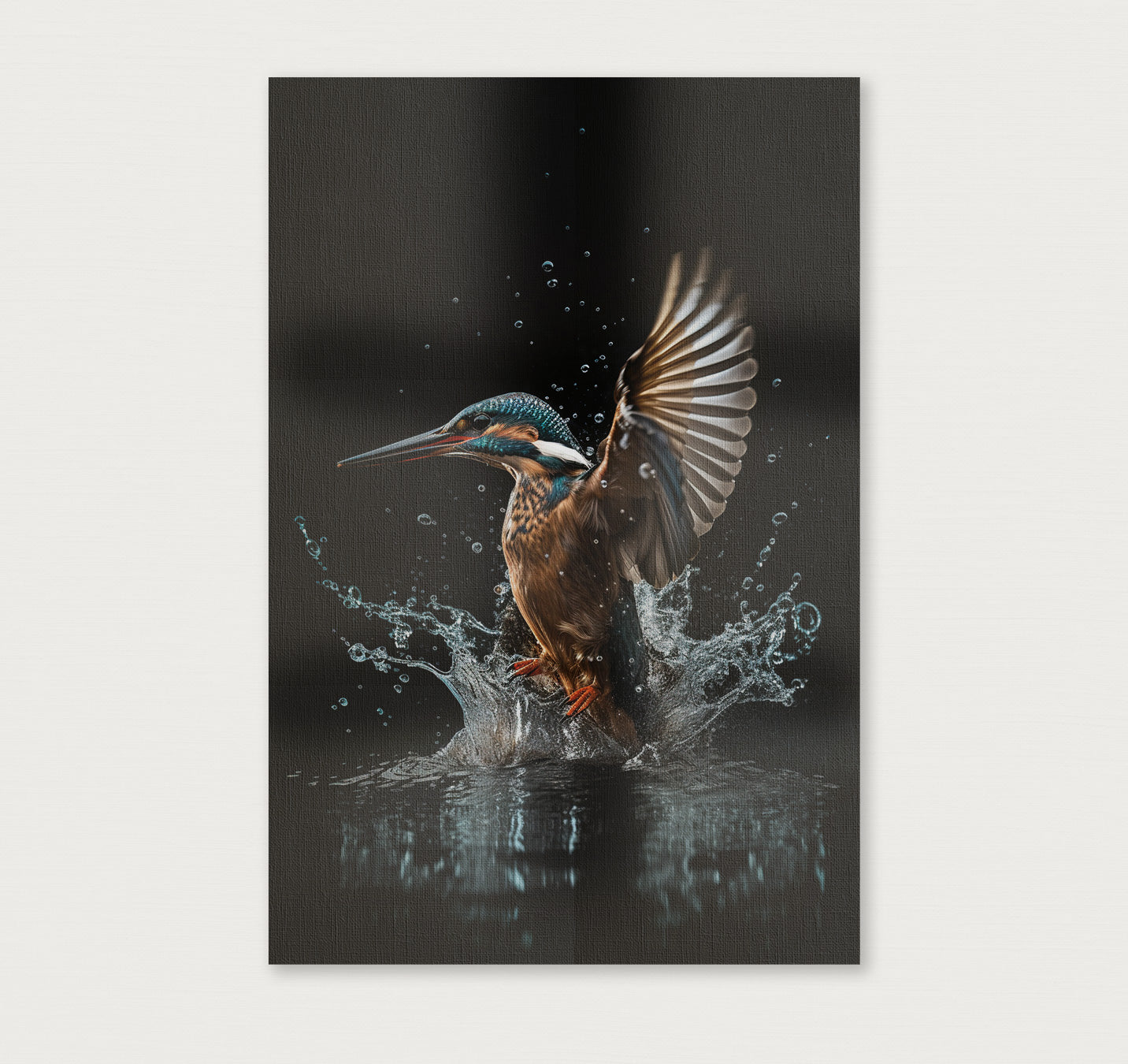 Ijsvogel 4 · Canvas-Poster staand-House of Posters-House of Posters