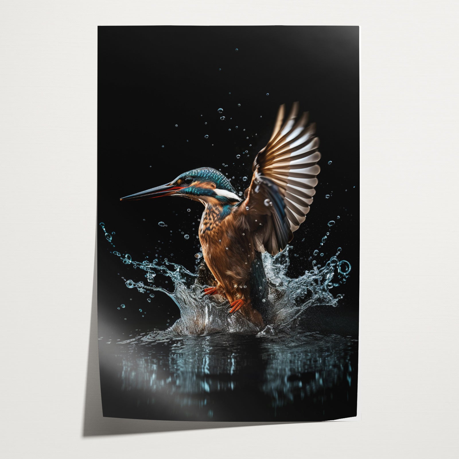 Ijsvogel 4 · Papier-Poster staand-House of Posters-House of Posters