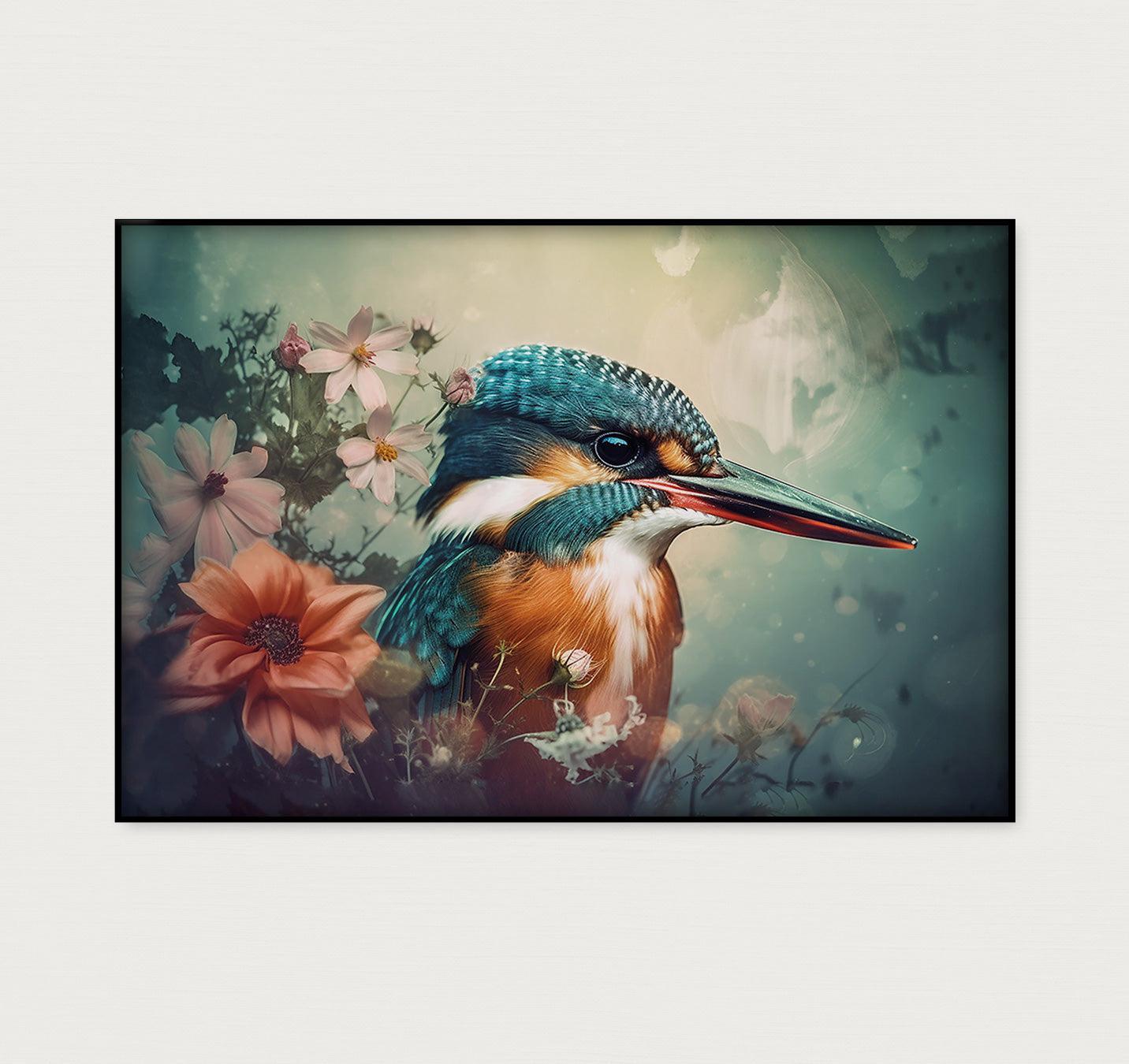 Ijsvogel 5 · Artframe-Poster liggend-House of Posters-House of Posters