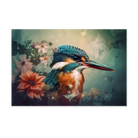 IJsvogel 5 als liggende wanddecoratie
