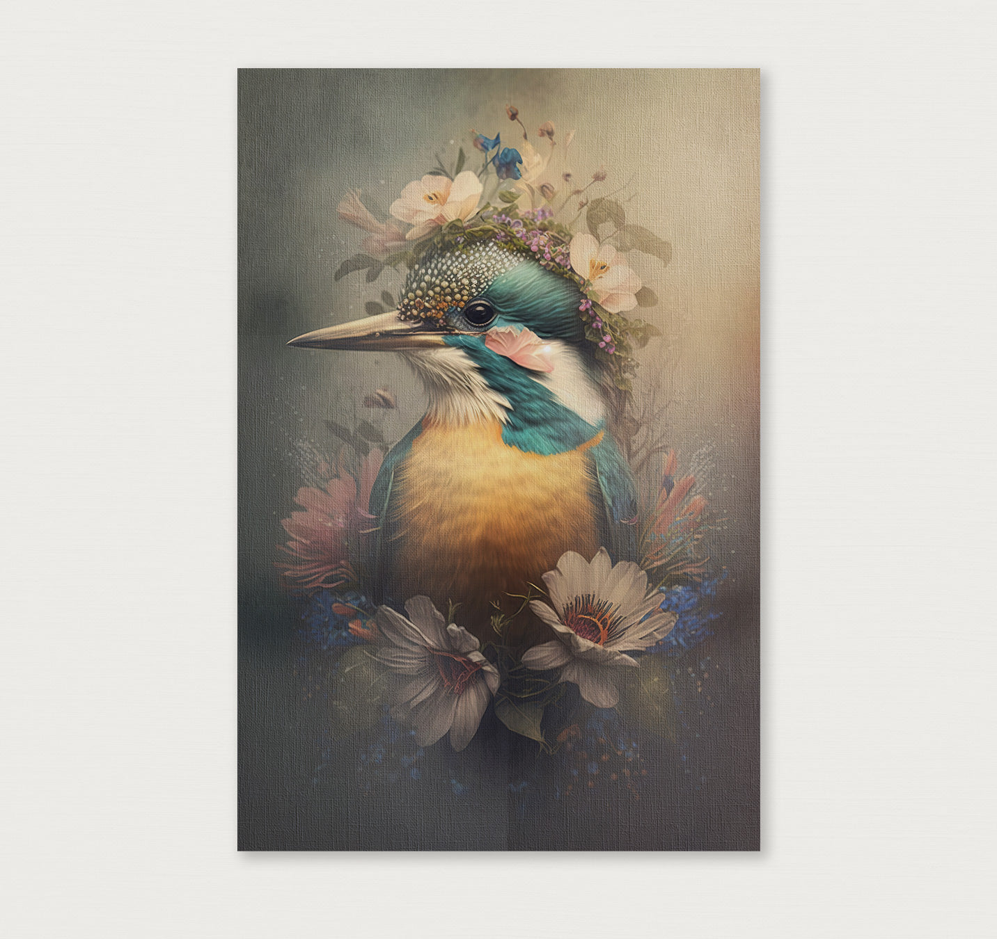 Ijsvogel 6 · Canvas-Poster staand-House of Posters-House of Posters
