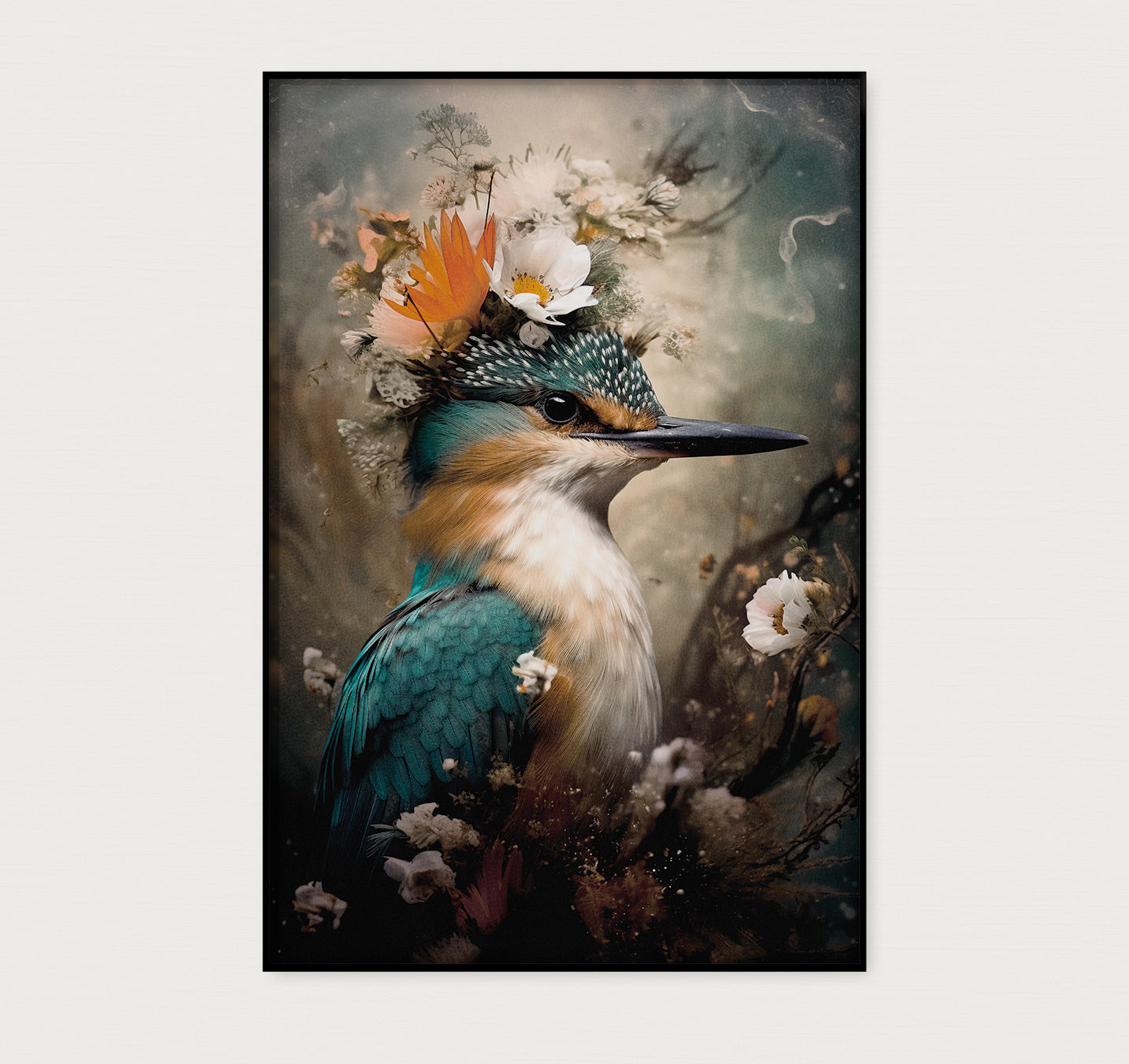 Ijsvogel 8 · Akoestisch paneel-Poster staand-House of Posters-House of Posters