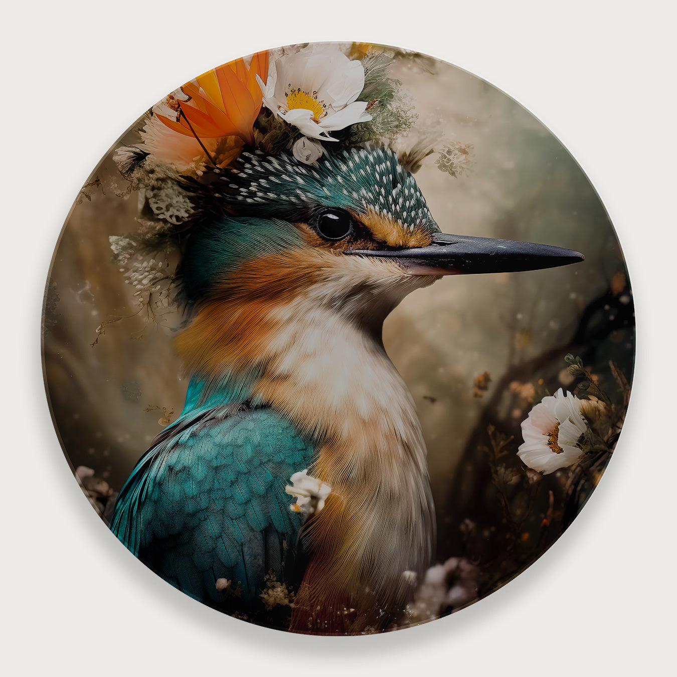 Ijsvogel 8 · Plexiglas-Muurcirkel-House of Posters-House of Posters
