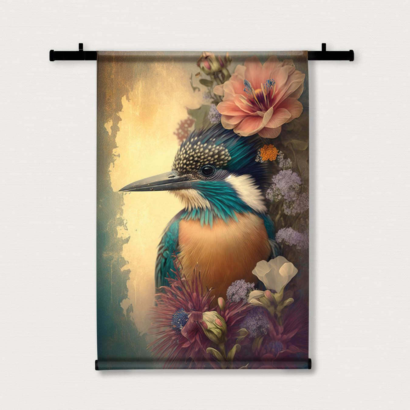 Ijsvogel · Wandkleed-Wandkleed-House of Posters-House of Posters