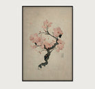 Japanse kersenbloesem · Akoestisch paneel-Poster staand-House of Posters-House of Posters