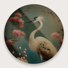 Japanse kraanvogel 2 · Plexiglas-Muurcirkel-House of Posters-House of Posters