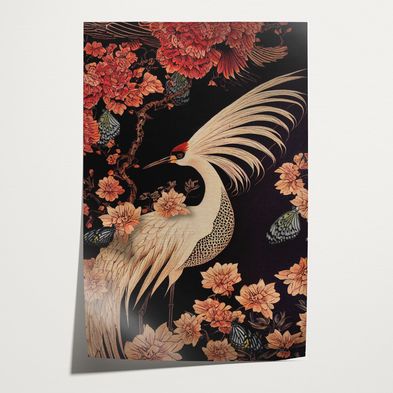 Japanse kraanvogel · Papier-Poster staand-House of Posters-House of Posters