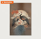 Japanse kraanvogels 2 · Canvas-Poster staand-House of Posters-House of Posters
