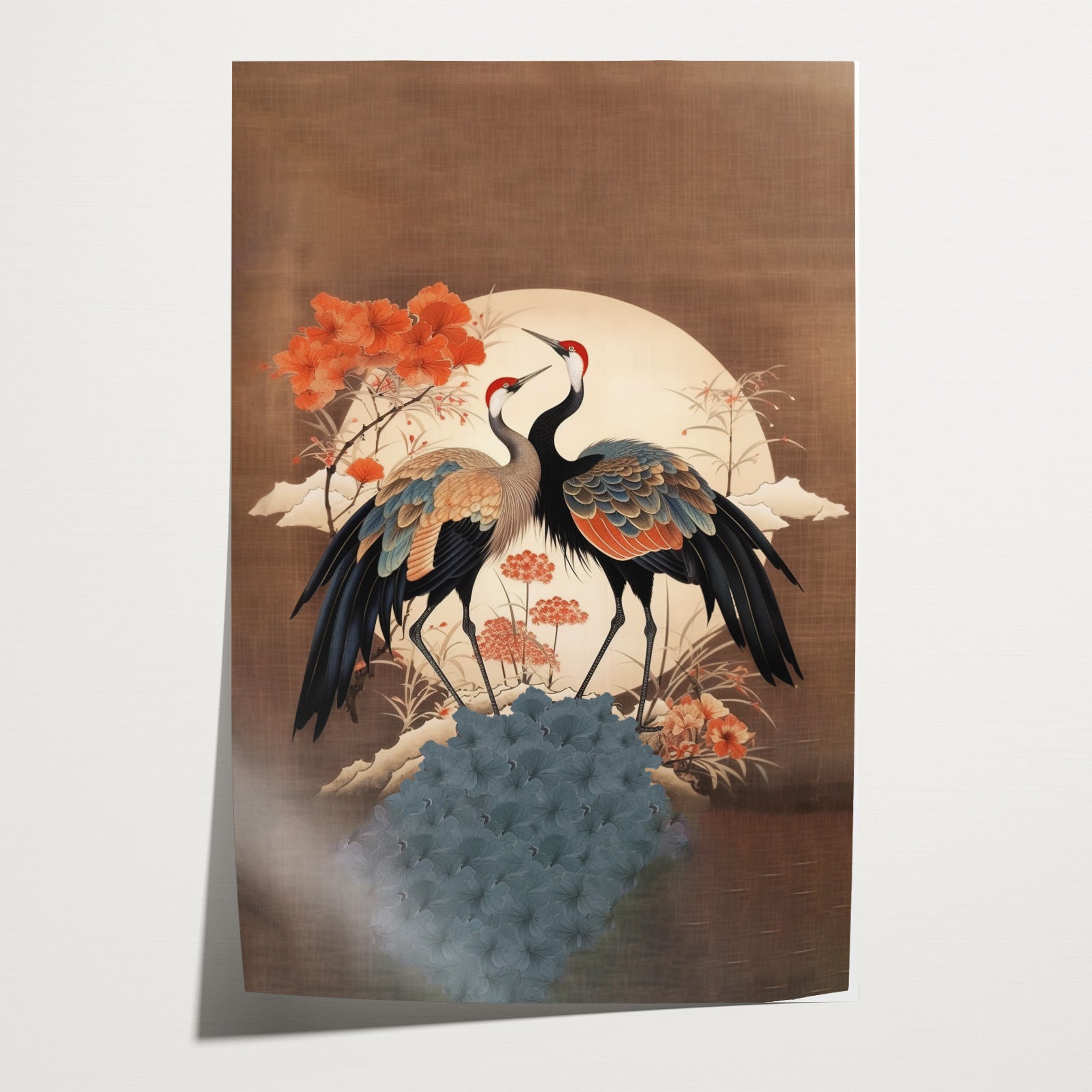 Japanse kraanvogels 2 · Papier-Poster staand-House of Posters-House of Posters