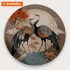 Japanse kraanvogels 2 · Plexiglas-Muurcirkel-House of Posters-House of Posters