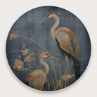 Japanse kraanvogels 3 · Muurcirkel-Muurcirkel-House of Posters-House of Posters