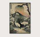 Japanse kraanvogels 4 · Canvas-Poster staand-House of Posters-House of Posters