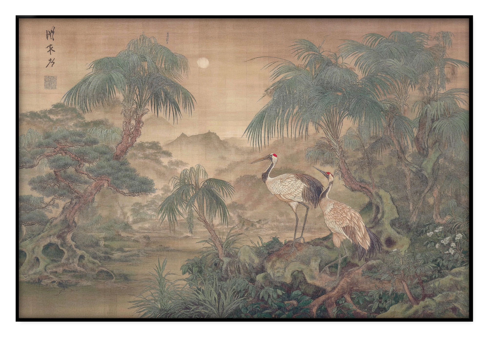 Japanse kraanvogels 5 · Akoestisch paneel