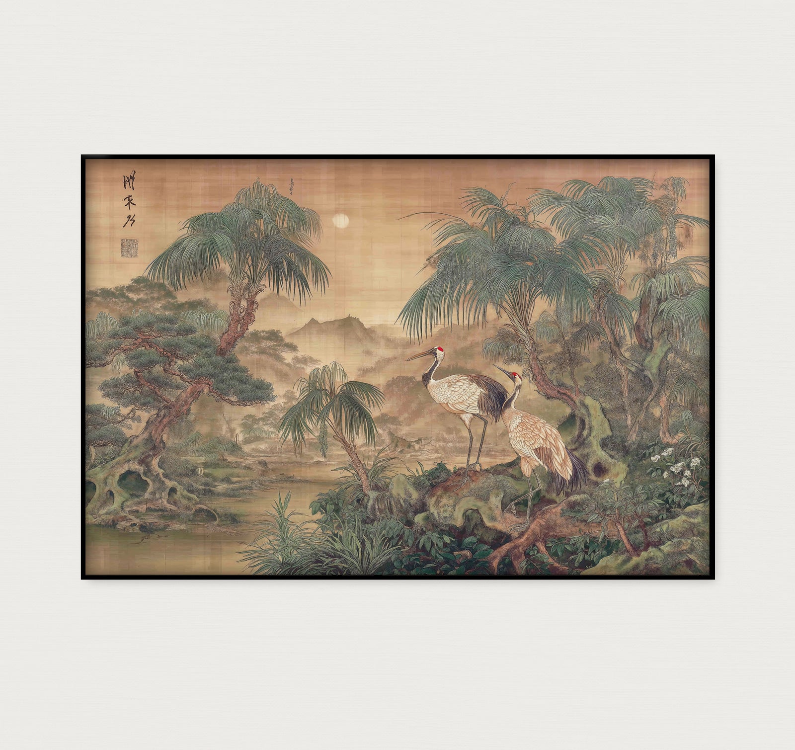 Japanse kraanvogels 5 · Artframe-Poster liggend-House of Posters-House of Posters