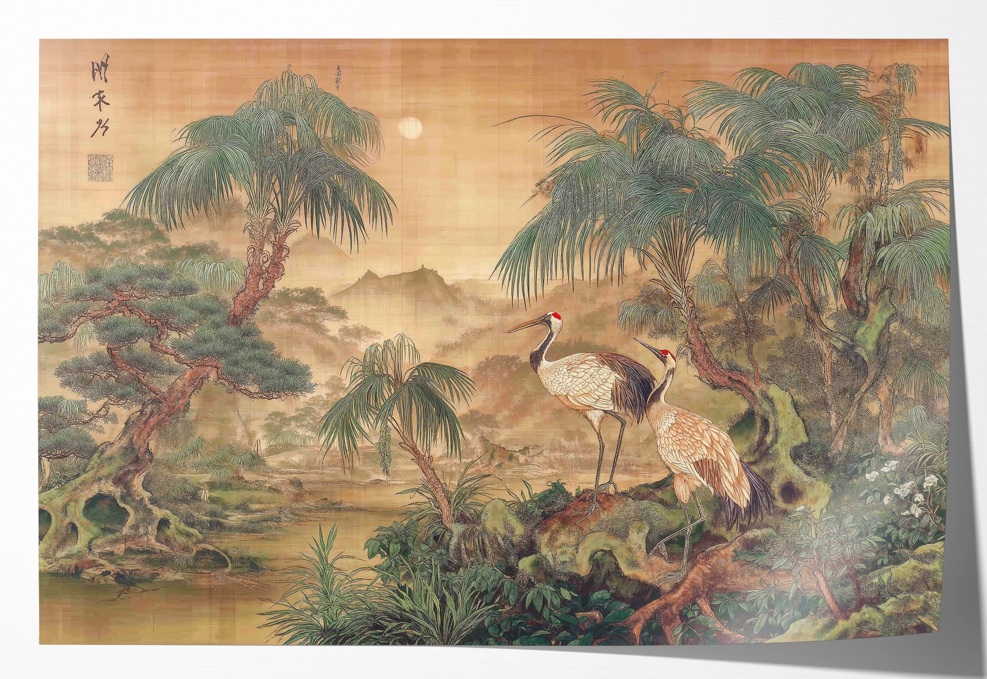 Japanse kraanvogels 5 · Papier