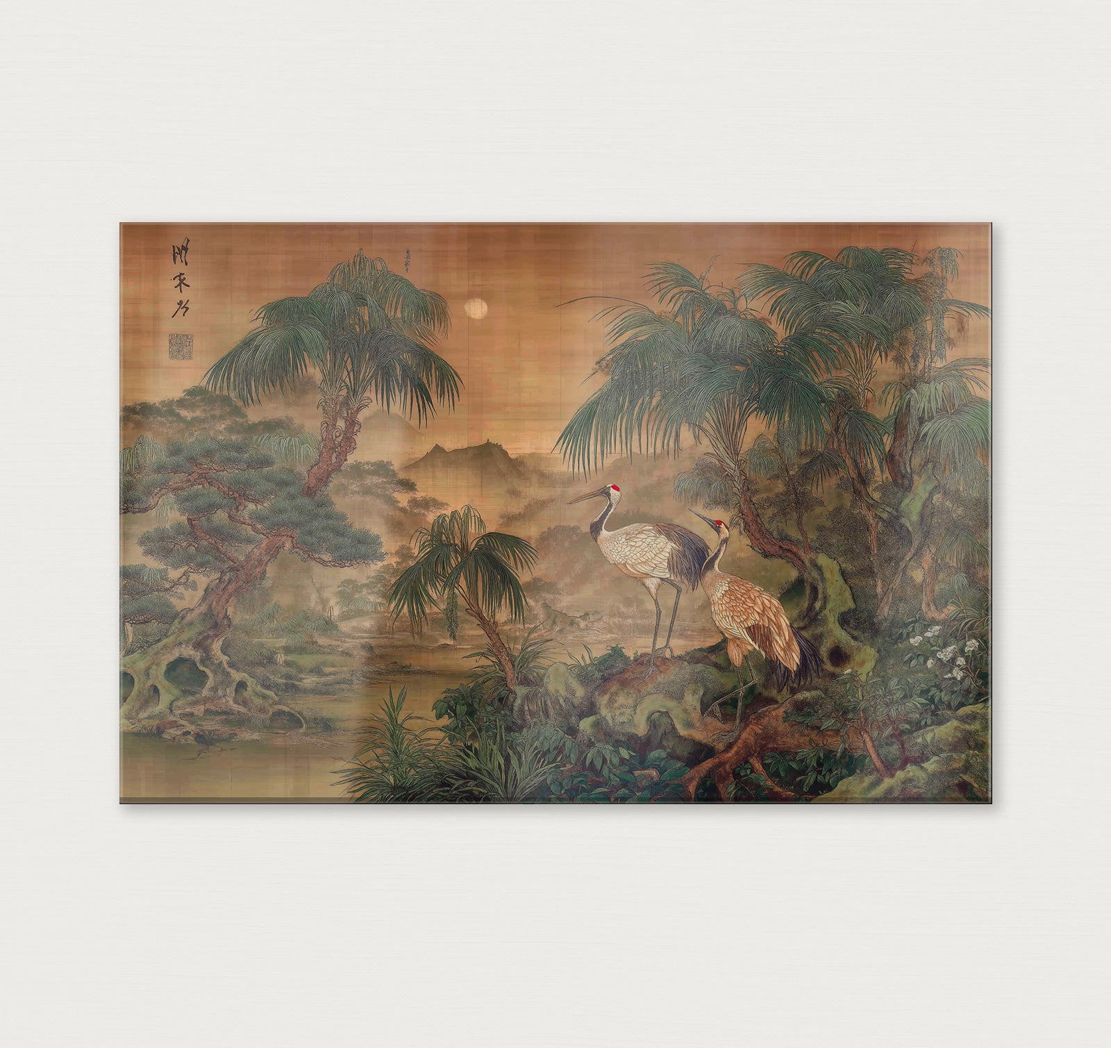 Japanse kraanvogels 5 · Plexiglas-Poster liggend-House of Posters-House of Posters