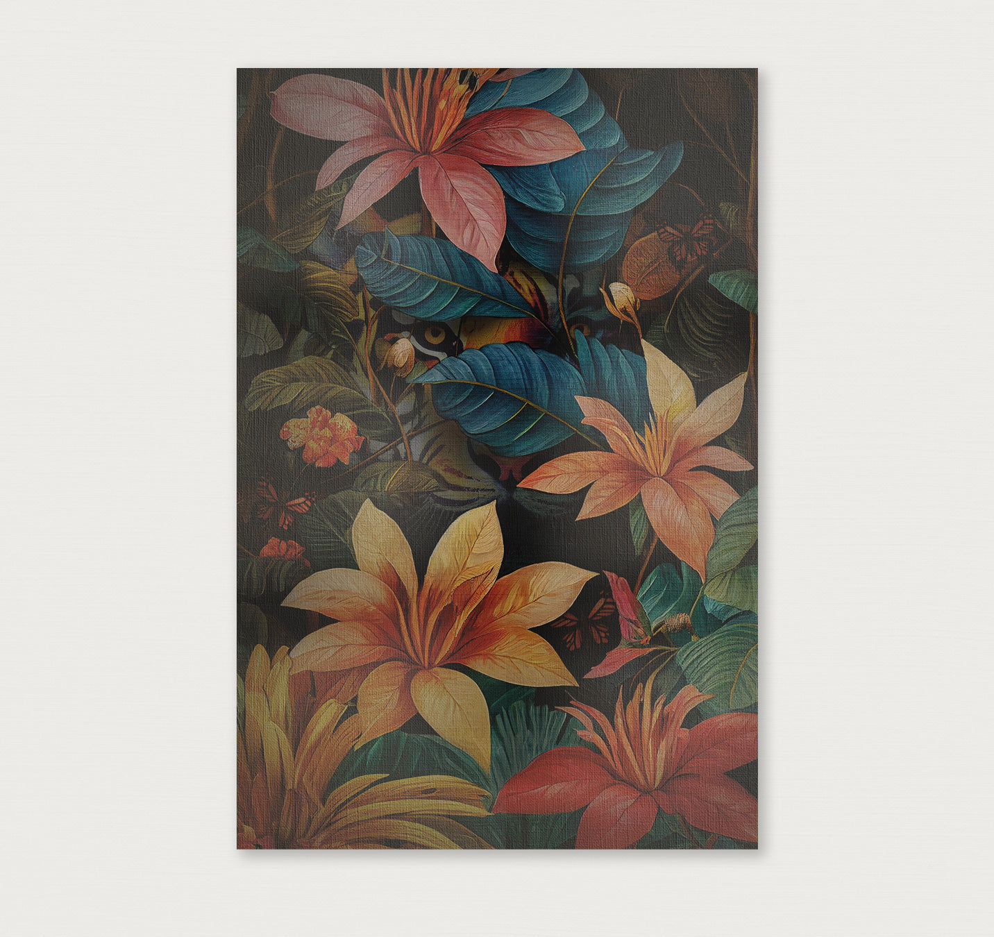 Jungle Tijger · Canvas-Poster staand-House of Posters-House of Posters