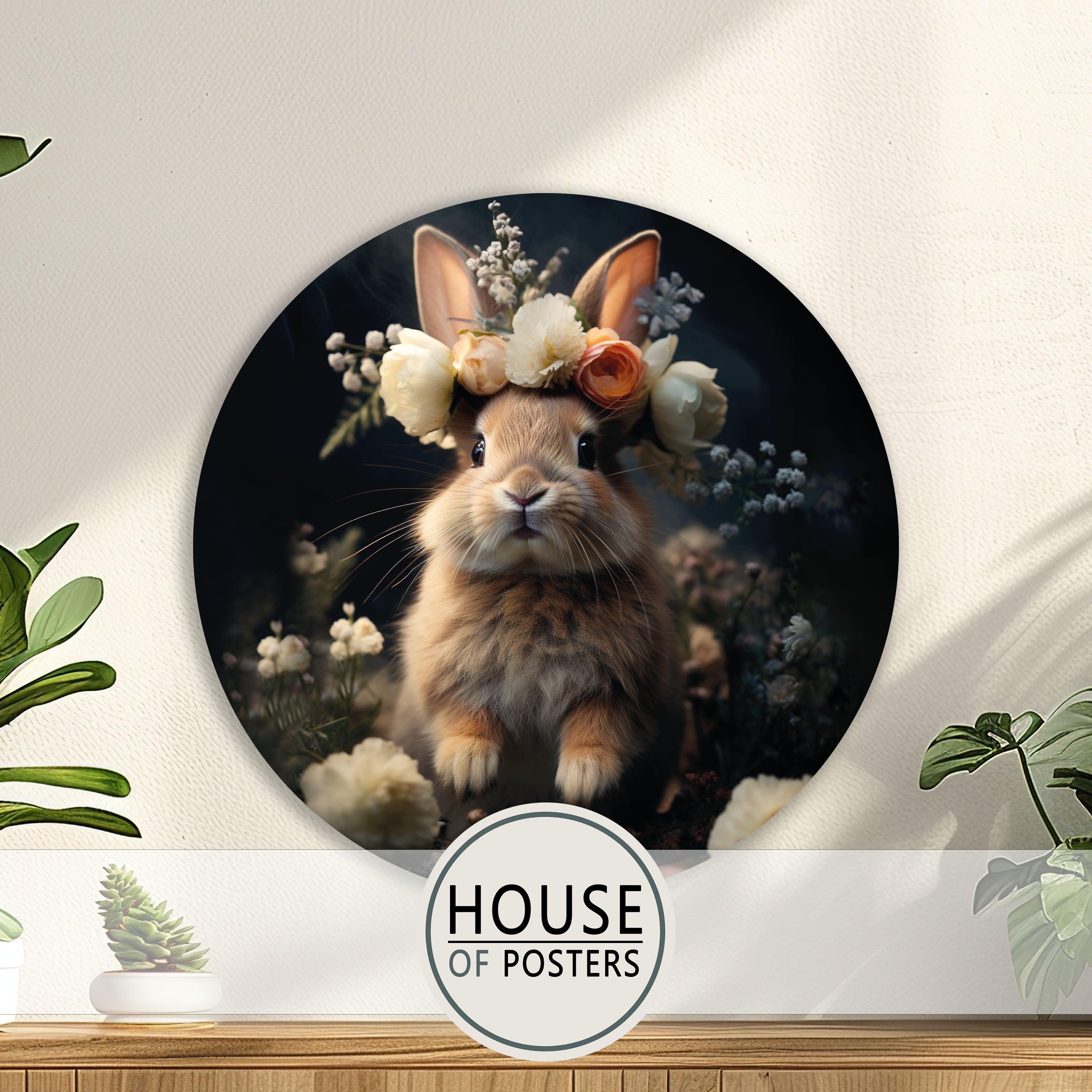 Klein Konijn · Muurcirkel-Muurcirkel-House of Posters-House of Posters