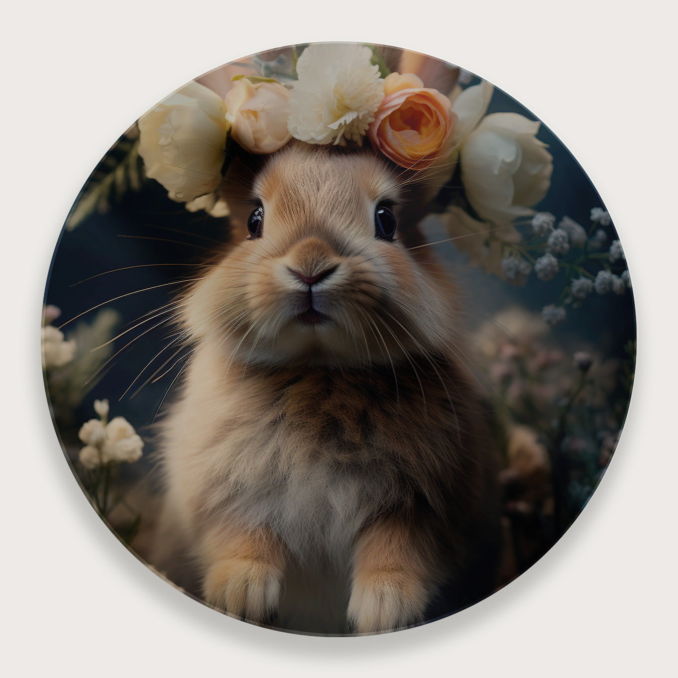 Klein Konijn · Plexiglas-Muurcirkel-House of Posters-House of Posters