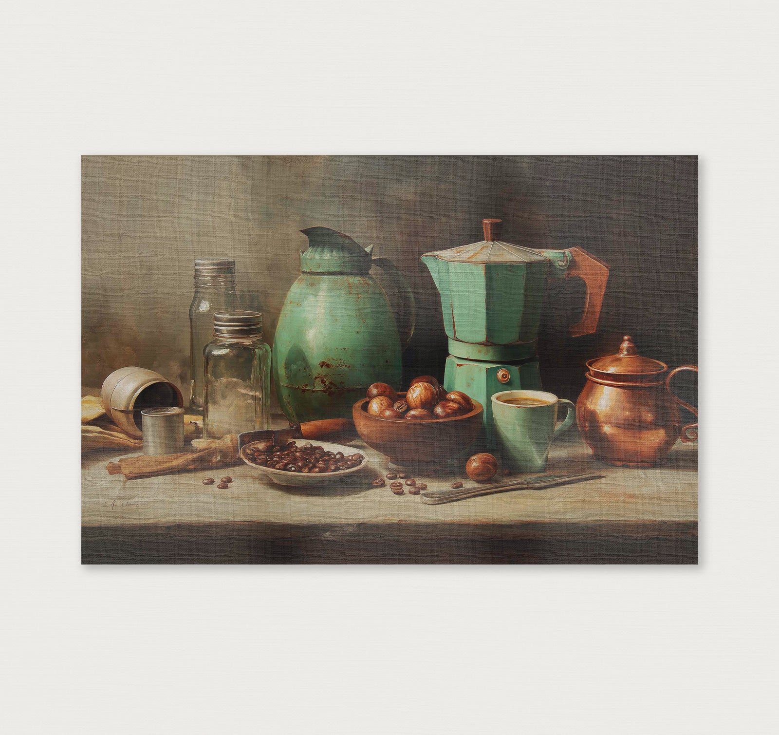 Koffie · Canvas-Poster liggend-House of Posters-House of Posters