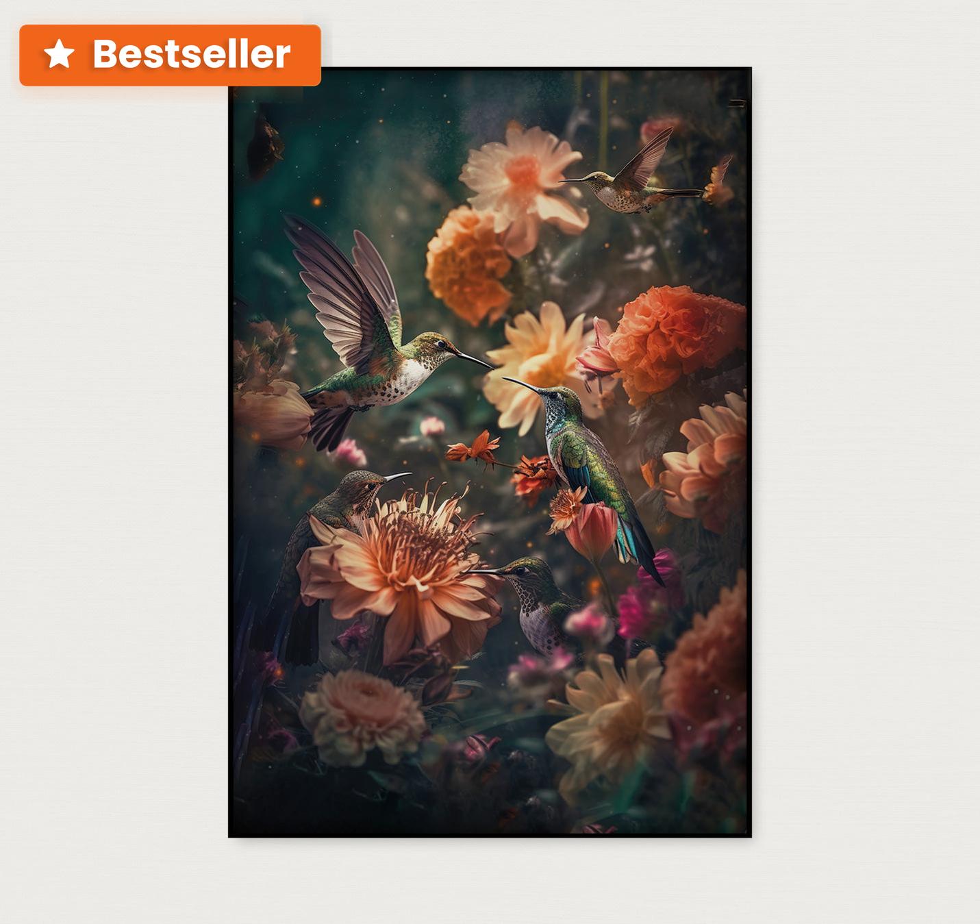 Kolibries 2 · Artframe-Poster staand-House of Posters-House of Posters