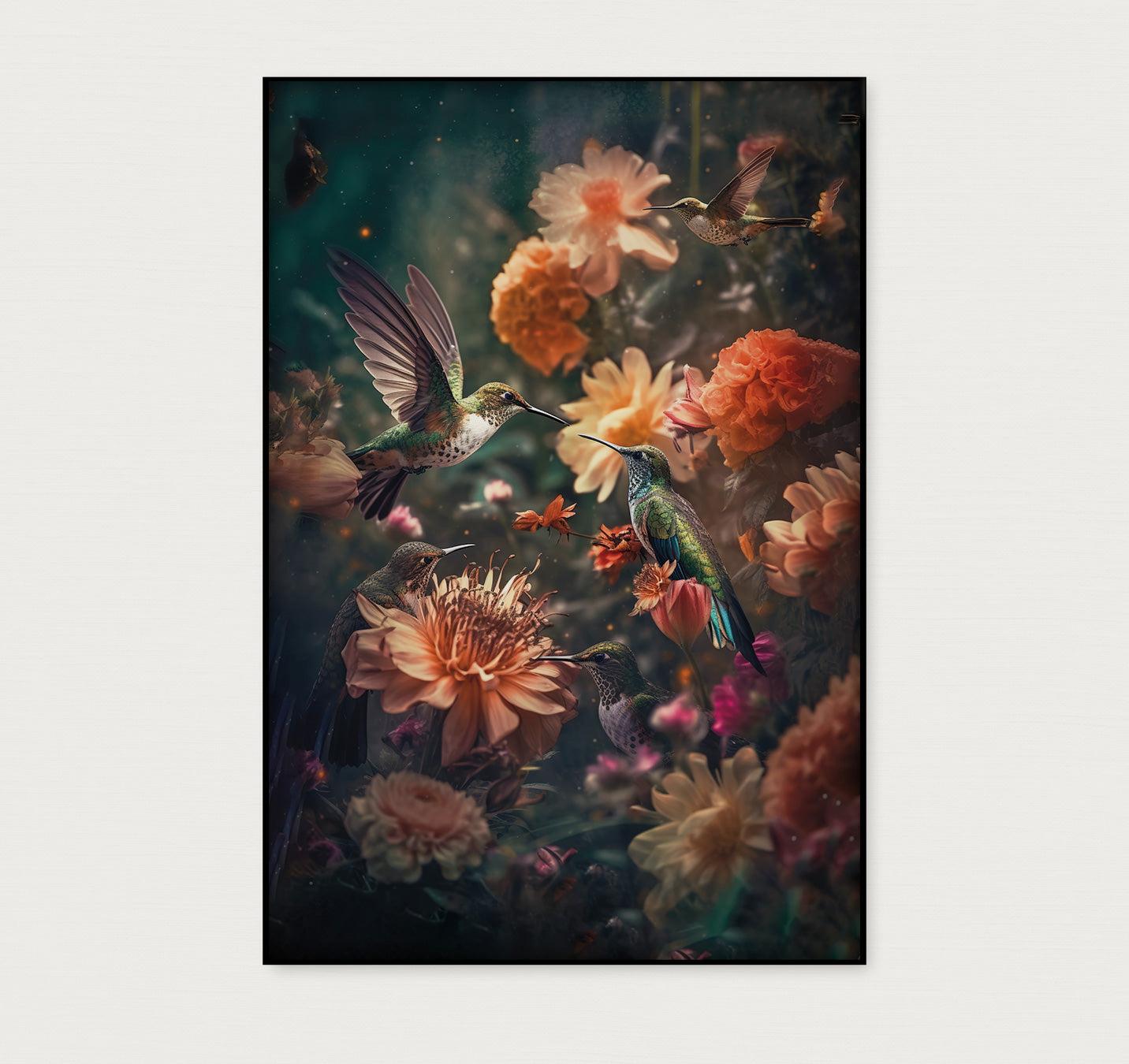 Kolibries 2 · Artframe-Poster staand-House of Posters-House of Posters