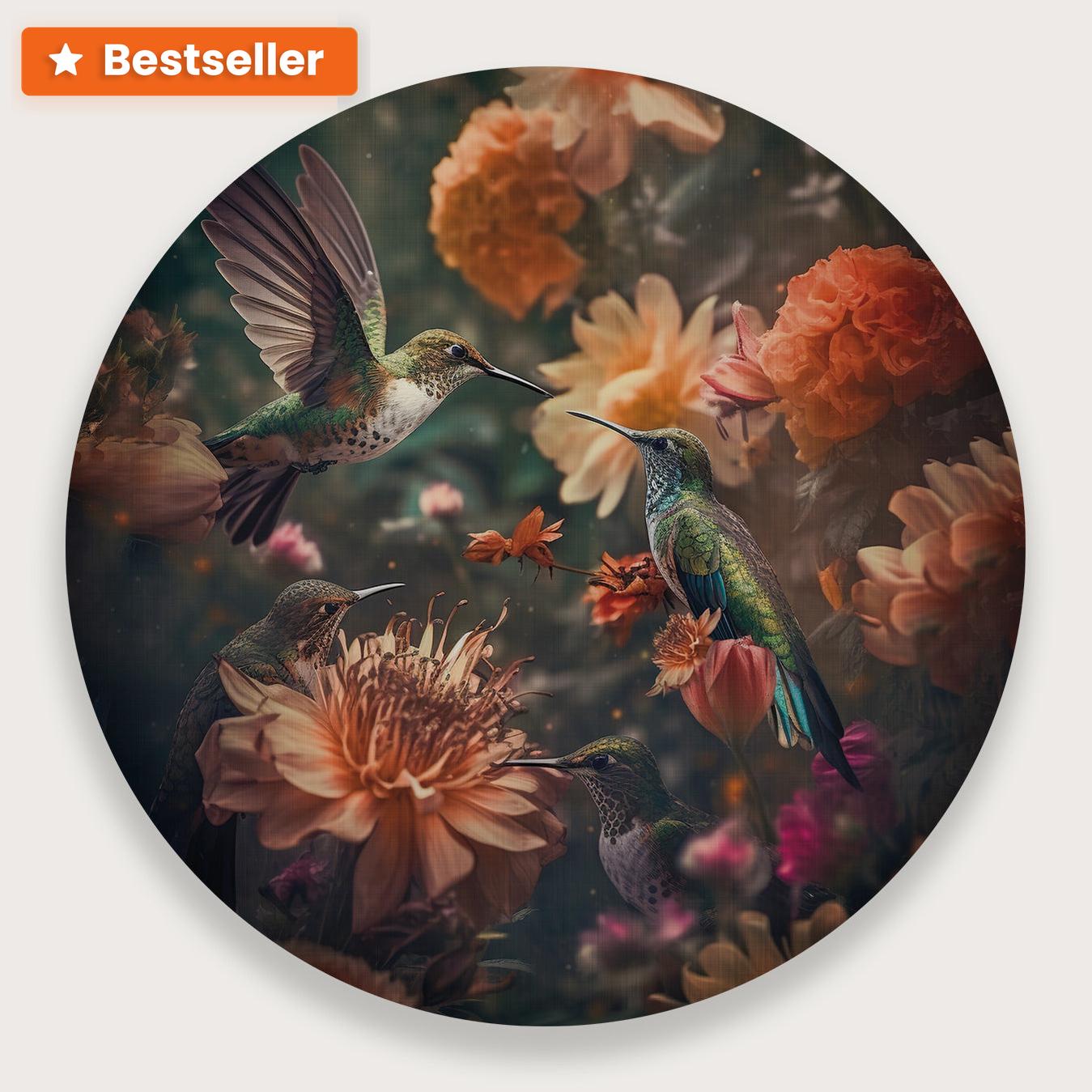 Kolibries 2 · Muurcirkel-Muurcirkel-House of Posters-House of Posters