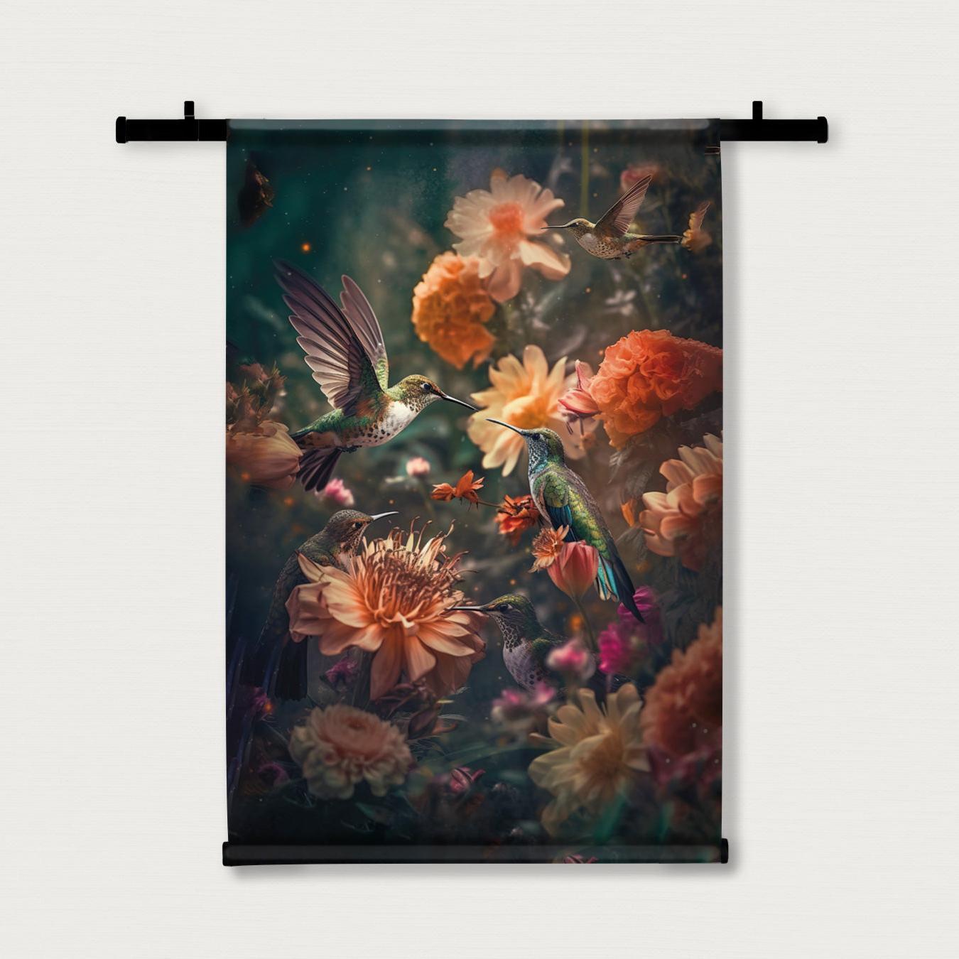 Kolibries 2 · Wandkleed-Wandkleed-House of Posters-House of Posters