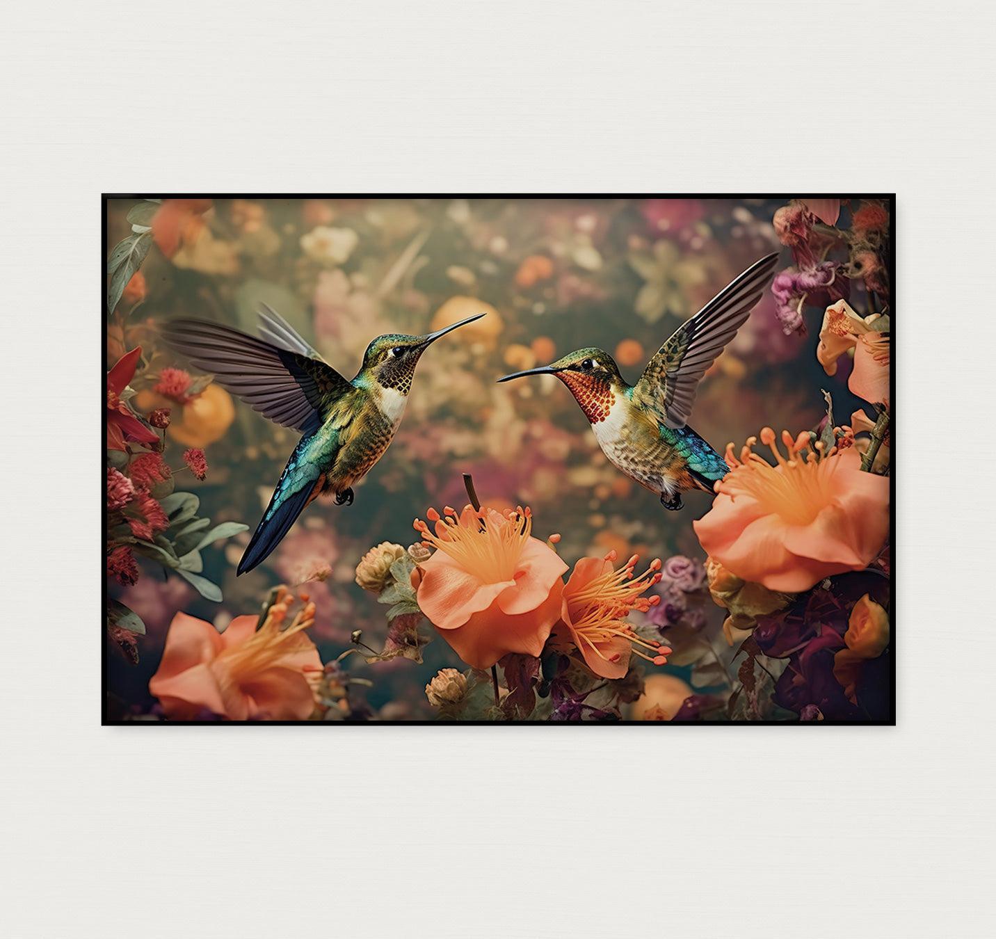 Kolibries 3 · Artframe-Poster liggend-House of Posters-House of Posters