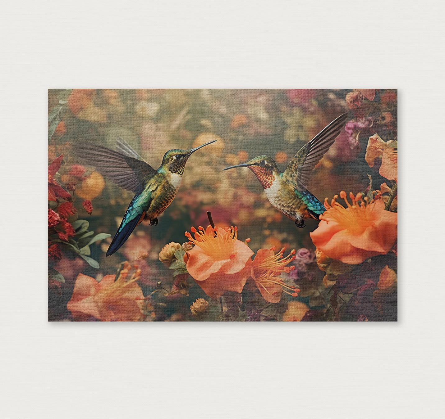 Kolibries 3 · Canvas-Poster liggend-House of Posters-House of Posters