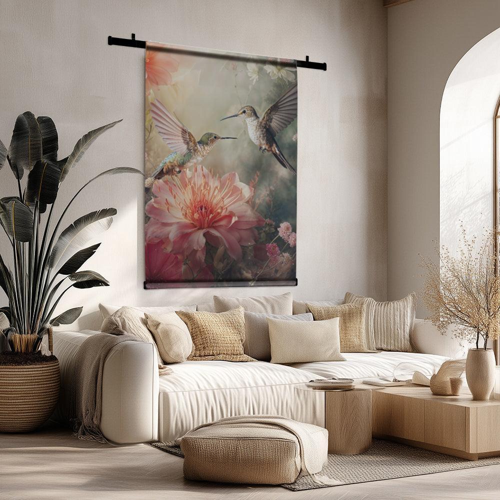Kolibries 4 | Wandkleed structex 60x90 cm | Tweedekans-Wandkleed-House of Posters-House of Posters