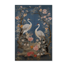 Kraanvogels als staande wanddecoratie