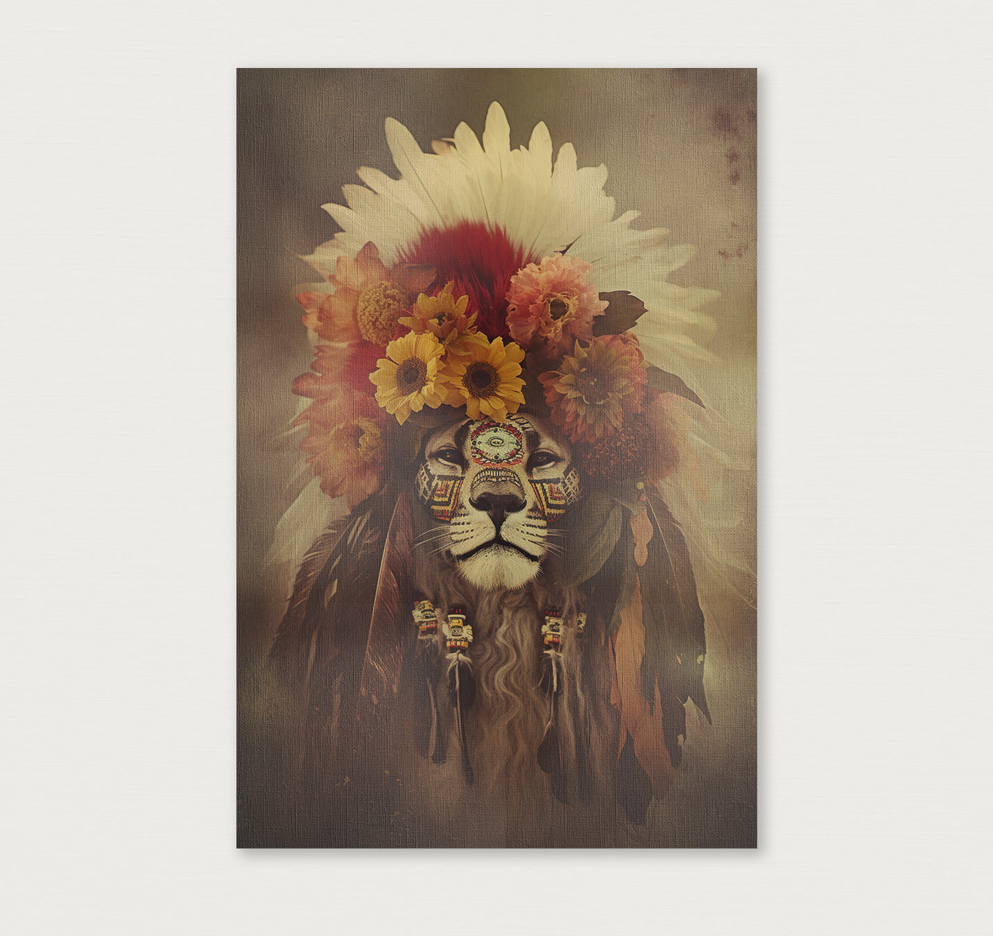 Leeuw 3 · Canvas-Poster staand-House of Posters-House of Posters