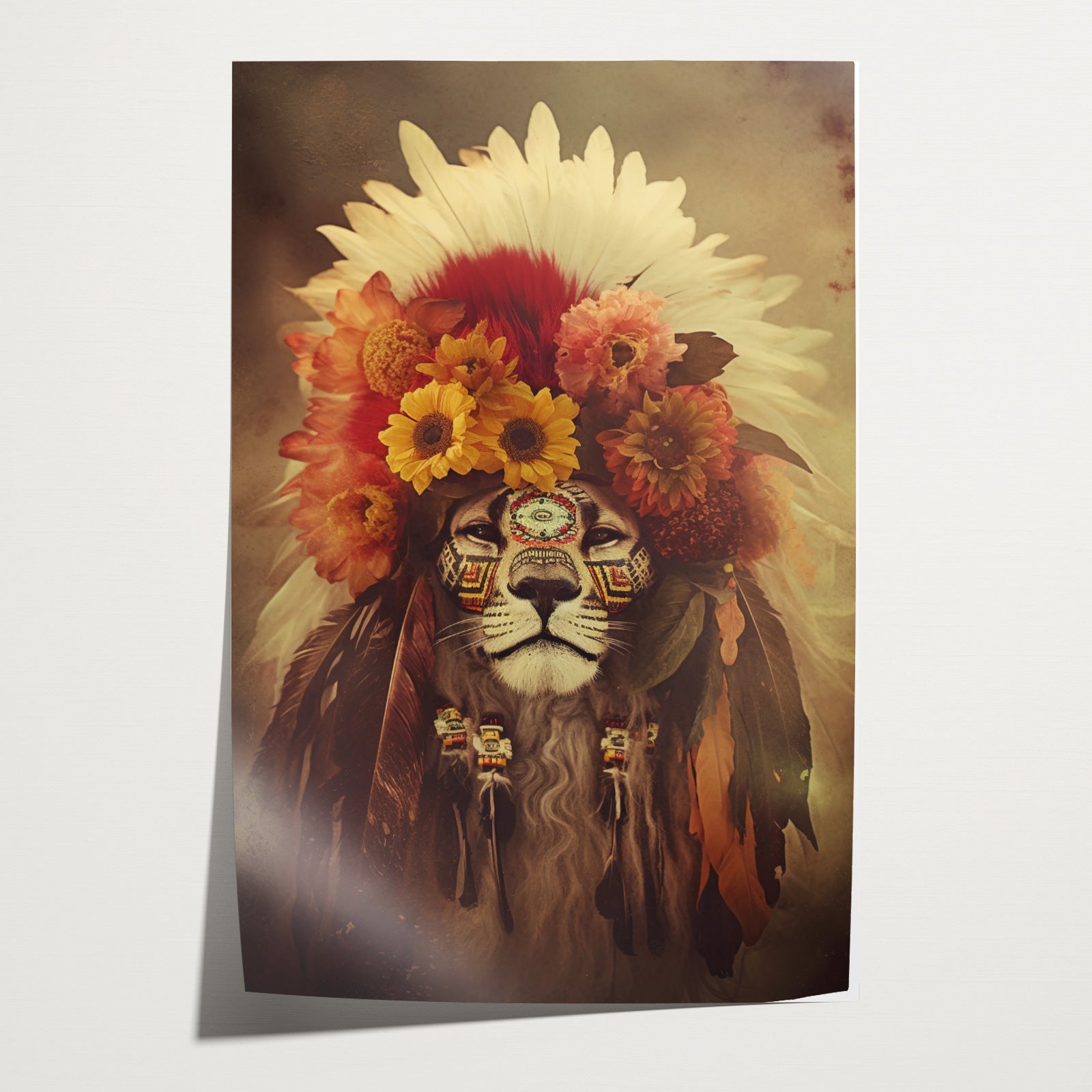 Leeuw 3 · Papier-Poster staand-House of Posters-House of Posters