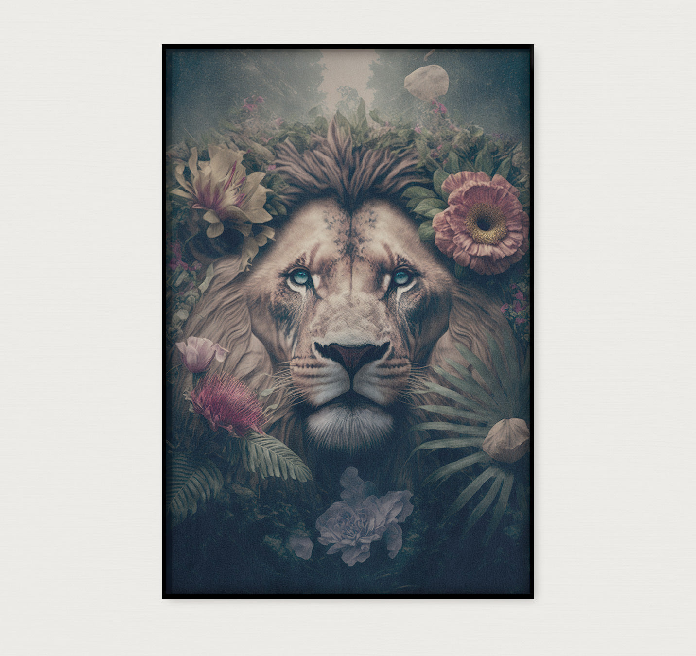 Leeuw · Akoestisch paneel-Poster staand-House of Posters-House of Posters