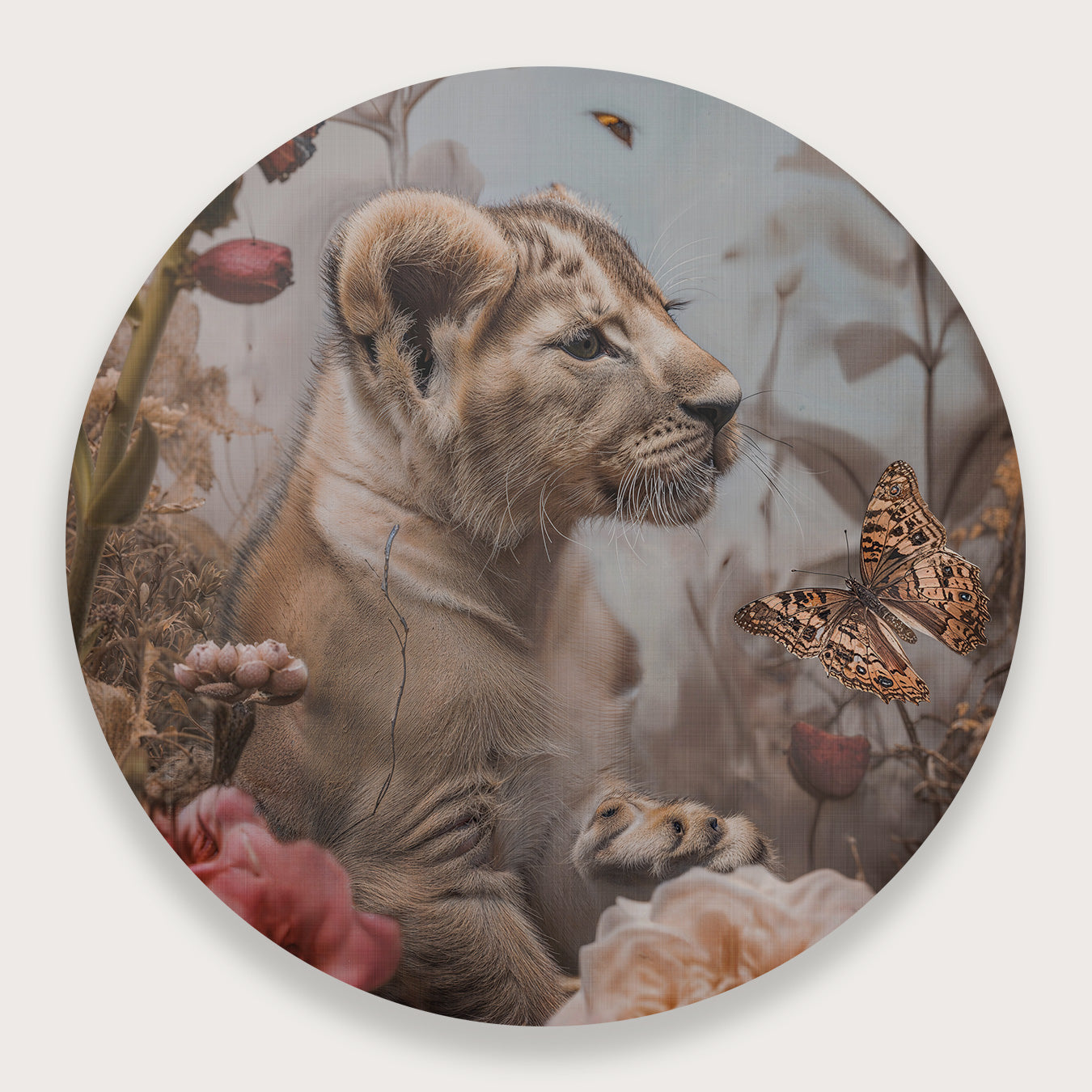 Leeuw jong 2 · Muurcirkel-Muurcirkel-House of Posters-House of Posters