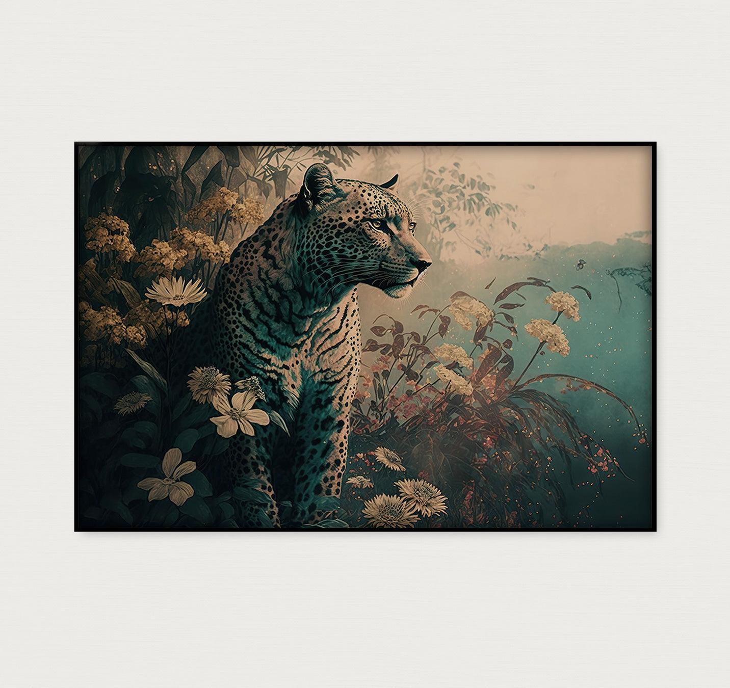 Luipaard 2 · Artframe-Poster liggend-House of Posters-House of Posters