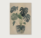 Monstera · Canvas-Poster staand-House of Posters-House of Posters