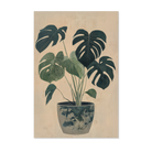 Monstera als staande wanddecoratie