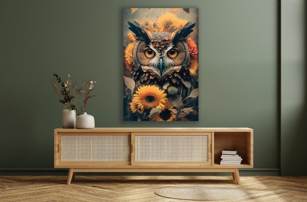 Schilderij op dibond - moderne wanddecoratie van metaal met matte finish