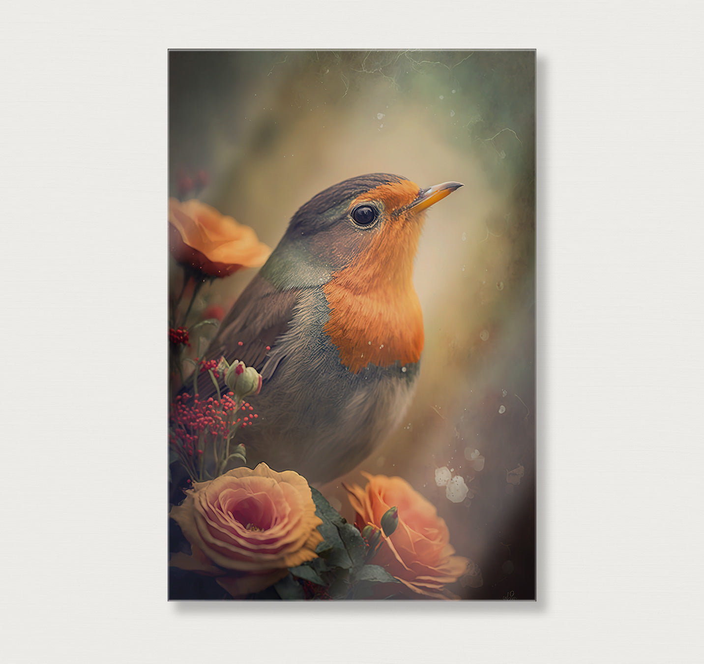 Roodborstje 2 · Plexiglas-Poster staand-House of Posters-House of Posters