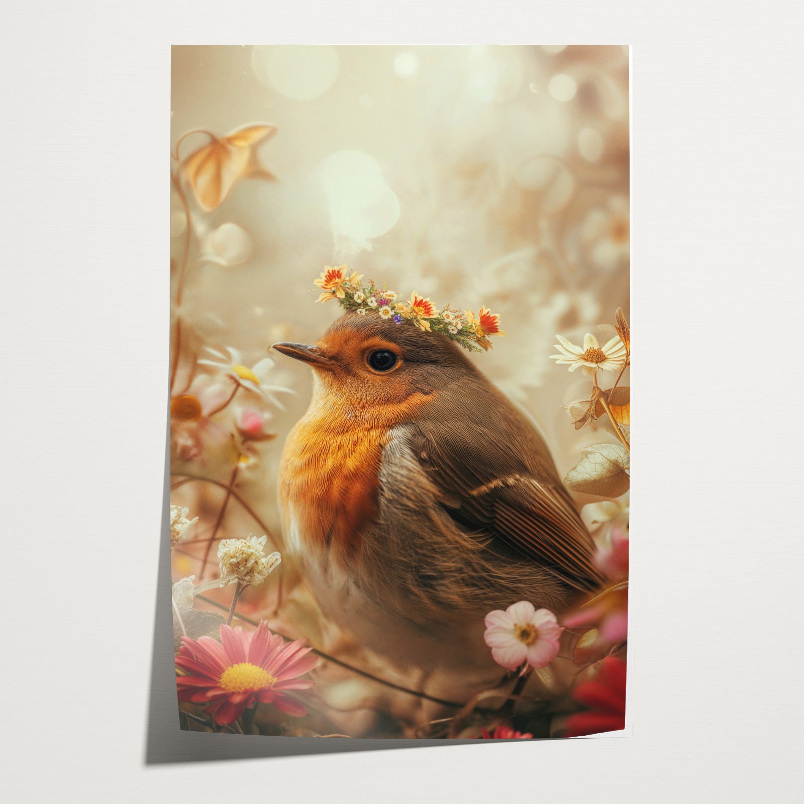 Roodborstje 3 · Papier-Poster staand-House of Posters-House of Posters
