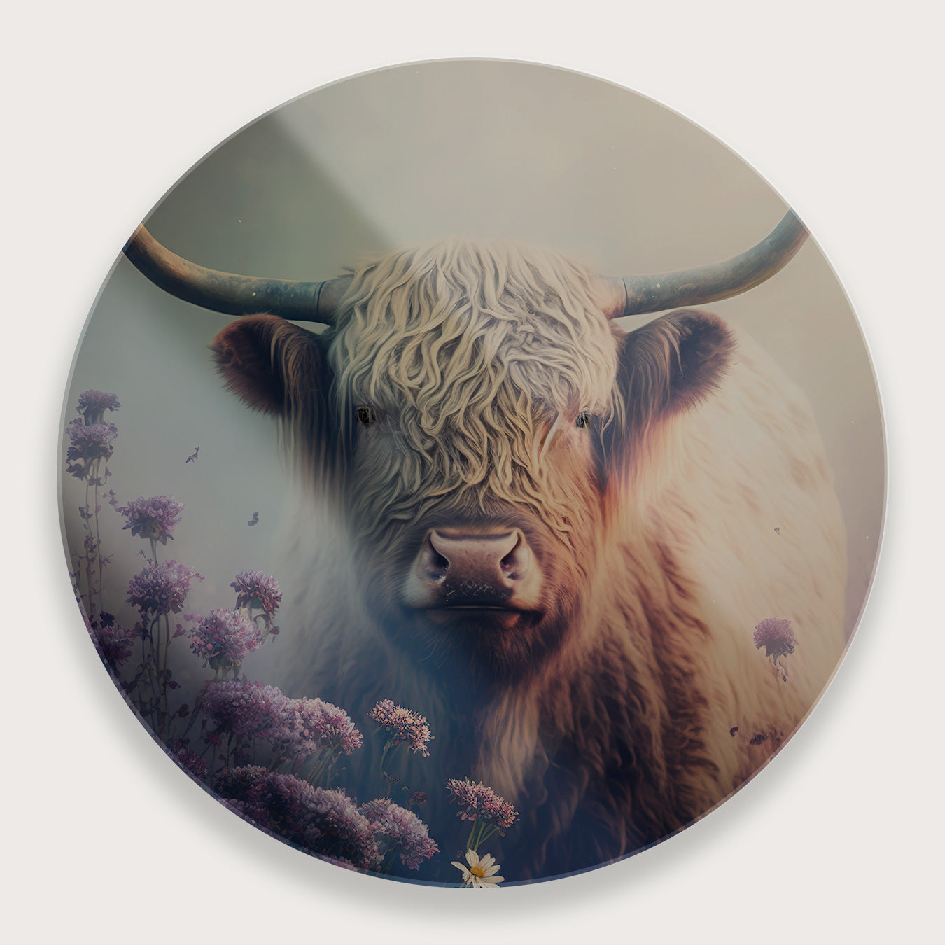 Schotse hooglander 2 · Plexiglas-Muurcirkel-House of Posters-House of Posters