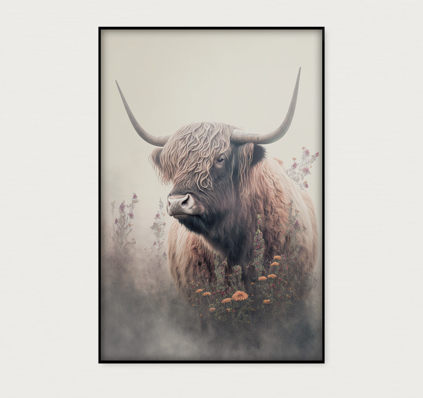 Schotse hooglander 3 · Akoestisch paneel-Poster staand-House of Posters-House of Posters