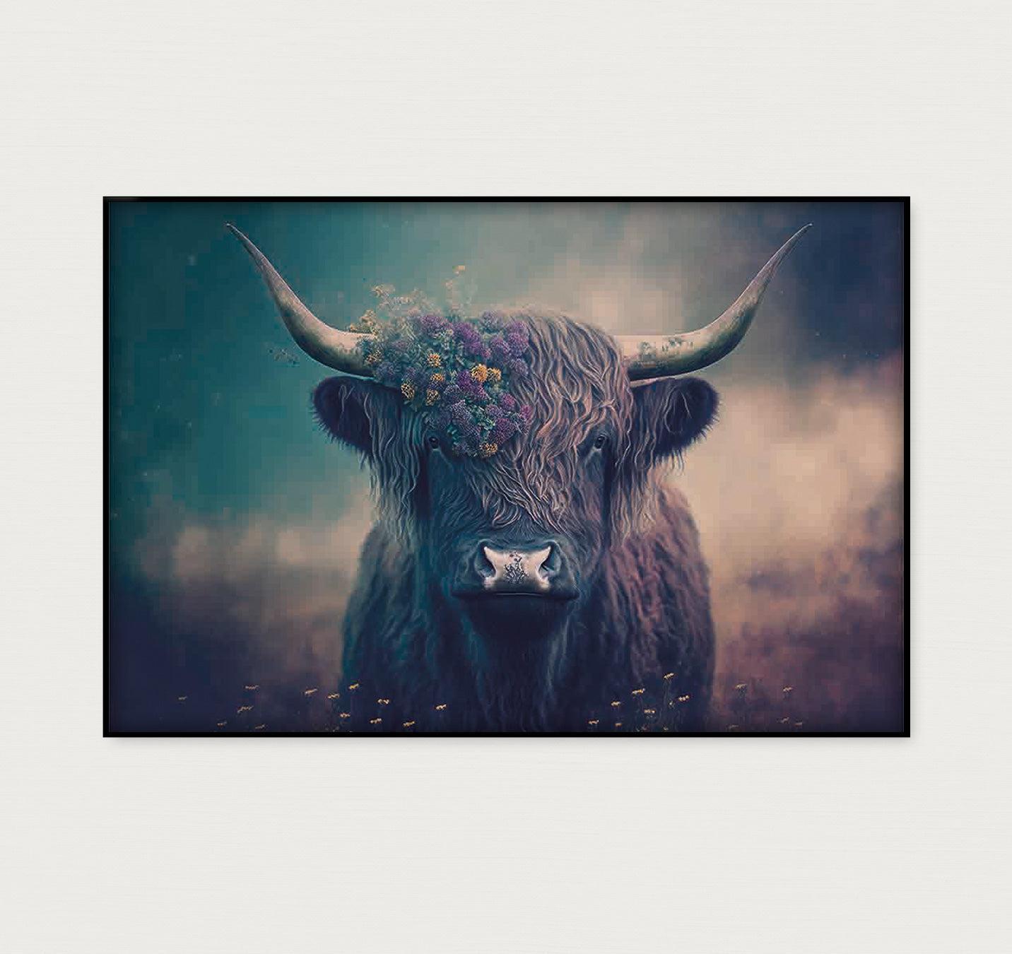 Schotse hooglander 4 · Artframe-Poster liggend-House of Posters-House of Posters