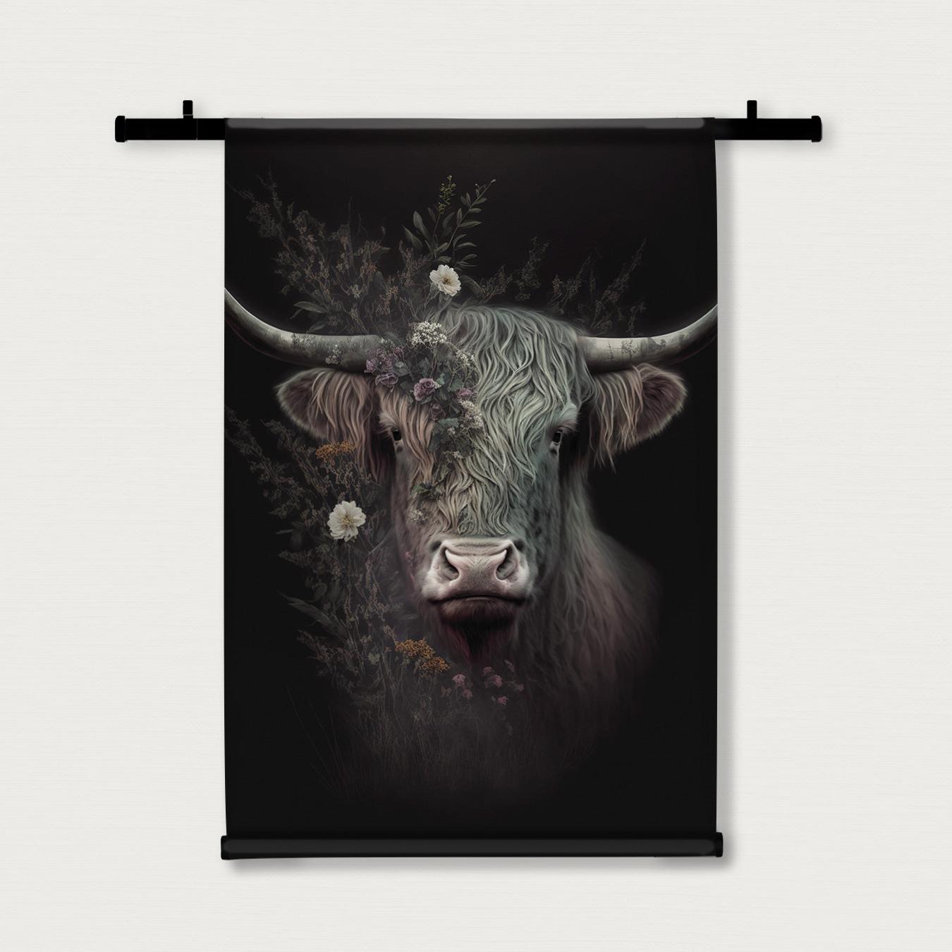 Schotse hooglander · Wandkleed-Wandkleed-House of Posters-House of Posters