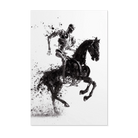 T100 op paard in zwart aluminium Artframe