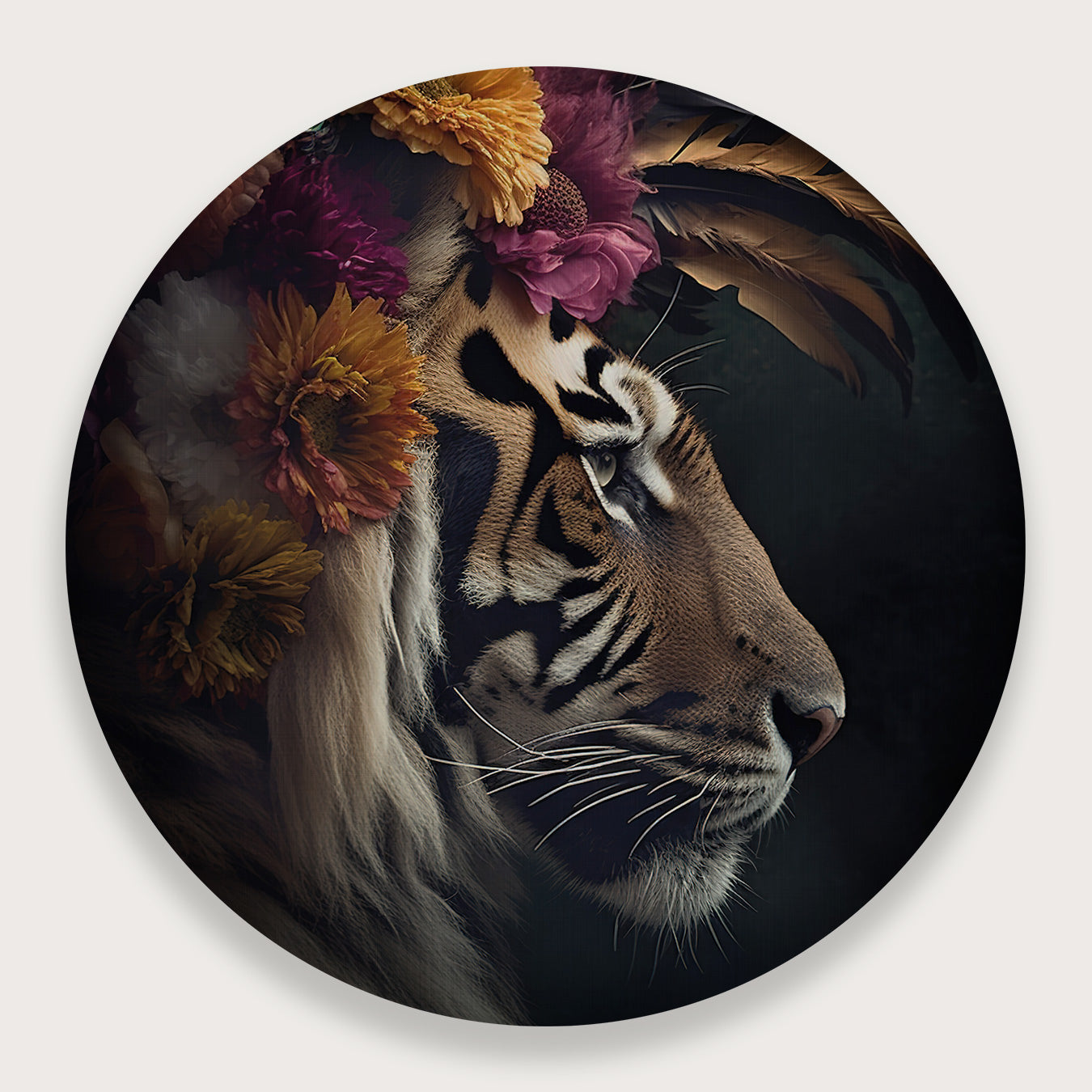 Tijger 5 · Muurcirkel-Muurcirkel-House of Posters-House of Posters