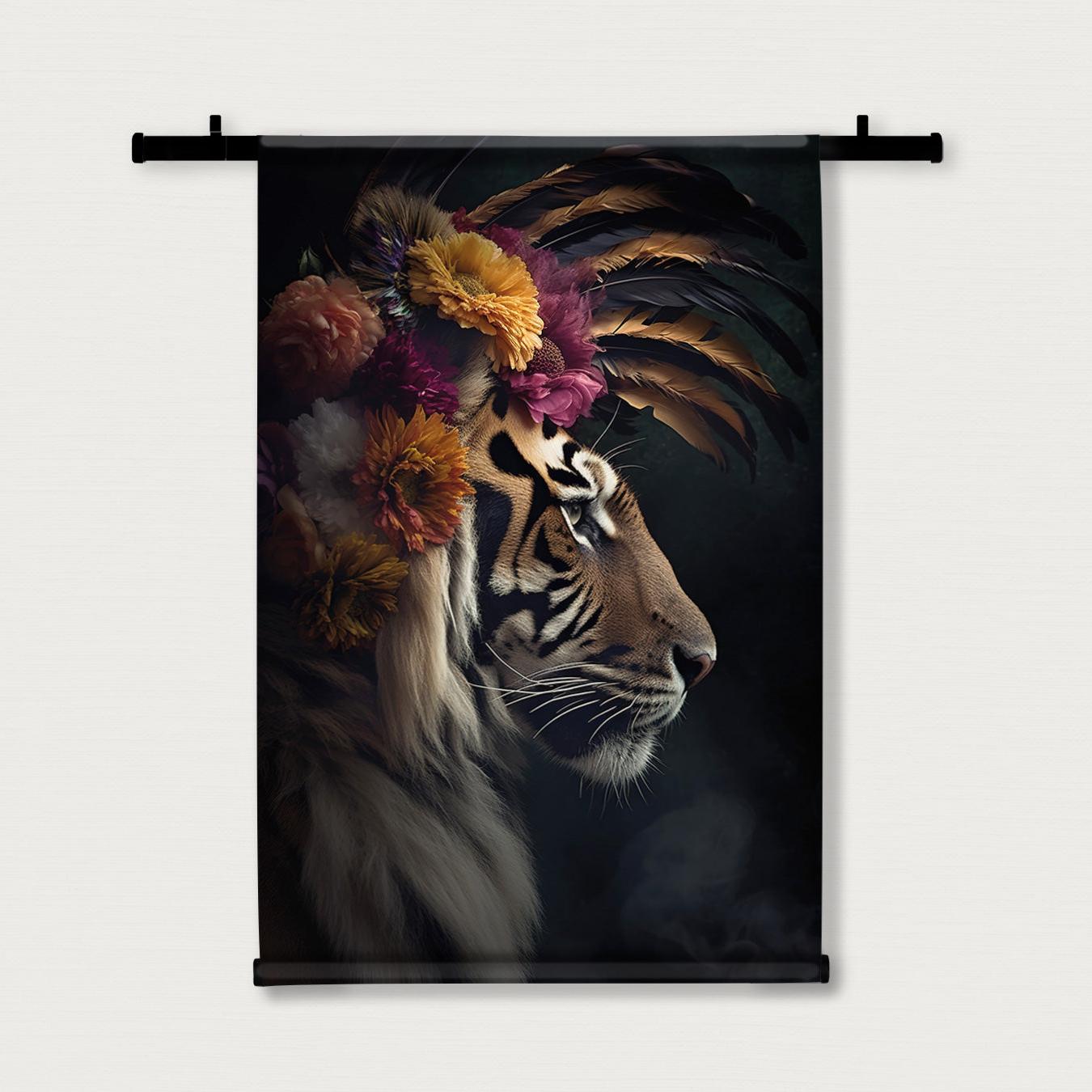 Tijger 5 · Wandkleed-Wandkleed-House of Posters-House of Posters